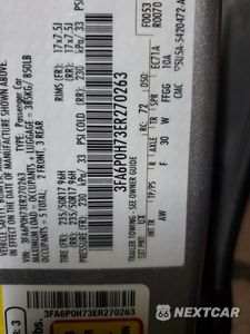 Zdjęcie 12 z 12 samochodu: 2014 FORD FUSION SE VIN:3FA6P0H73ER270263 - miniatura