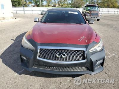 Piąte zdjęcie samochodu w środku: 2014 INFINITI Q50 HYBRID PREMIUM VIN:JN1AV7AR7EM700189 - miniatura