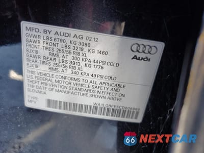 Zdjęcie 13 z 15 samochodu: 2012 AUDI Q7 PREMIUM PLUS VIN:WA1LGBFE5CD006889 - miniatura