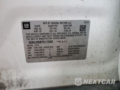 Zdjęcie 13 z 13 samochodu: 2015 CHEVROLET TRAX 1LT VIN:3GNCJRSB7FL173093 - miniatura