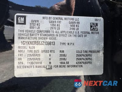 Zdjęcie 15 z 15 samochodu: 2018 CADILLAC XT5 PREMIUM LUXURY VIN:1GYKNERS6JZ139813 - miniatura