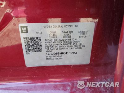 Zdjęcie 12 z 15 samochodu: 2018 CHEVROLET SONIC LT VIN:1G1JD5SH6J4139951 - miniatura