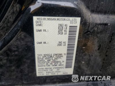 Zdjęcie 12 z 14 samochodu: 2019 NISSAN ALTIMA S VIN:1N4BL4BV1KC209402 - miniatura
