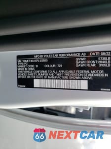 Zdjęcie 12 z 14 samochodu: 2023 POLESTAR 2 VIN:YSMET3KAXPL123550 - miniatura