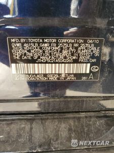 Zdjęcie 12 z 12 samochodu: 2010 LEXUS IS 250 VIN:JTHCF5C21A5042265 - miniatura