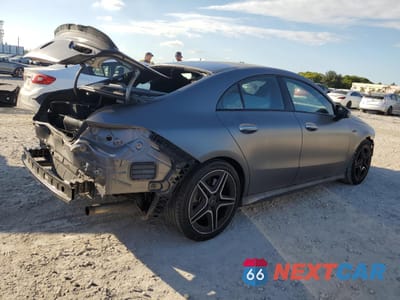 Trzecie zdjęcie samochodu z tyłu: 2023 MERCEDES-BENZ CLA AMG 35 4MATIC VIN:W1K5J5BB4PN391395 - miniatura