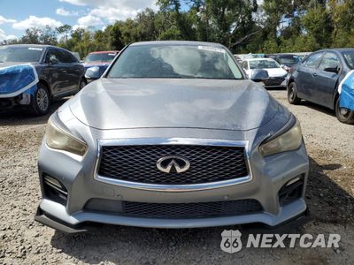 Piąte zdjęcie samochodu w środku: 2014 INFINITI Q50 HYBRID PREMIUM VIN:JN1AV7AP7EM691654 - miniatura