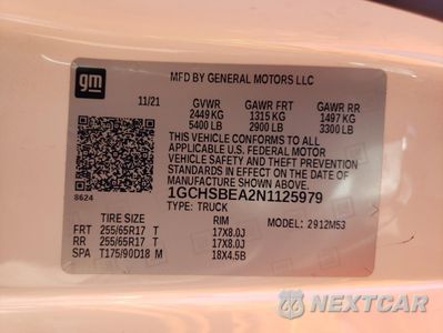 Zdjęcie 12 z 13 samochodu: 2022 CHEVROLET COLORADO VIN:1GCHSBEA2N1125979 - miniatura