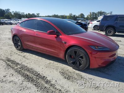 Czwarte zdjęcie samochodu z boku: 2024 TESLA MODEL 3 VIN:5YJ3E1ET8RF808120 - miniatura