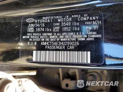 Zdjęcie 12 z 12 samochodu: 2017 HYUNDAI ACCENT SE VIN:KMHCT5AE3HU299026 - miniatura