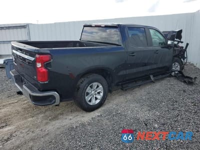 Trzecie zdjęcie samochodu z tyłu: 2022 CHEVROLET SILVERADO LTD C1500 LT VIN:1GCPWCED8NZ122571 - miniatura