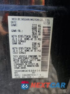 Zdjęcie 13 z 15 samochodu: 2010 NISSAN PATHFINDER S VIN:5N1AR1NN5AC616454 - miniatura