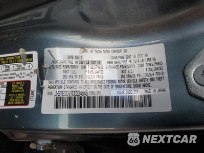Zdjęcie 13 z 13 samochodu: 2012 MAZDA CX-9 VIN:JM3TB3CV7C0334845 - miniatura