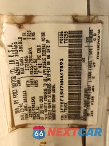 Zdjęcie 12 z 12 samochodu: 1992 FORD F150 VIN:1FTEF15N7NNA47891 - miniatura