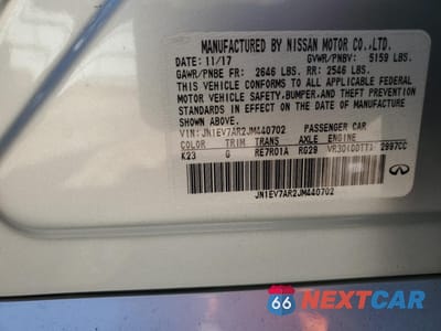 Zdjęcie 13 z 13 samochodu: 2018 INFINITY Q50 3.0T LUXE VIN:JN1EV7AR2JM440702 - miniatura