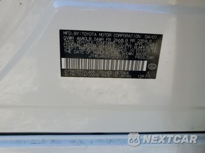 Zdjęcie 12 z 12 samochodu: 2007 LEXUS ES 350 VIN:JTHBJ46GX72121116 - miniatura