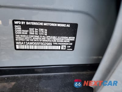 Zdjęcie 12 z 12 samochodu: 2024 BMW M440XI GRAN COUPE VIN:WBA13AW06RFR02989 - miniatura