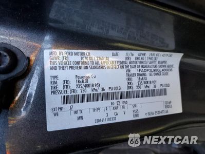 Zdjęcie 12 z 12 samochodu: 2016 FORD FOCUS ST VIN:1FADP3L90GL406836 - miniatura