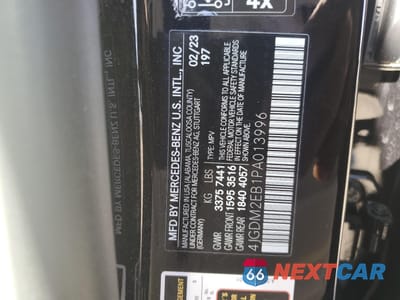 Zdjęcie 13 z 13 samochodu: 2023 MERCEDES-BENZ EQS SUV 450 4MATIC VIN:4JGDM2EB1PA013996 - miniatura