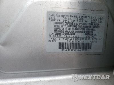 Zdjęcie 14 z 14 samochodu: 2015 NISSAN SENTRA S VIN:3N1AB7AP4FL643033 - miniatura