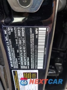 Zdjęcie 14 z 15 samochodu: 2025 MERCEDES-BENZ GLS 450 4MATIC VIN:4JGFF5KE0SB368129 - miniatura