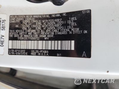 Zdjęcie 13 z 13 samochodu: 2007 TOYOTA SIENNA XLE VIN:5TDZK22C77S000752 - miniatura