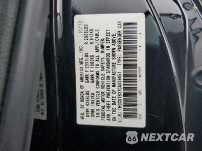 Zdjęcie 13 z 13 samochodu: 2012 HONDA ACCORD LX VIN:1HGCS1B37CA008651 - miniatura