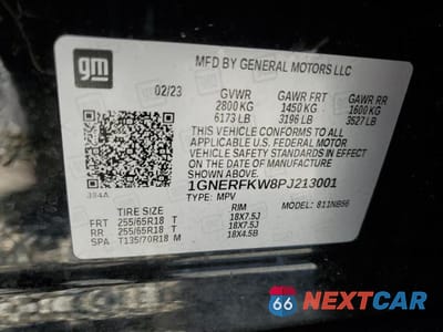Zdjęcie 14 z 14 samochodu: 2023 CHEVROLET TRAVERSE LS VIN:1GNERFKW8PJ213001 - miniatura