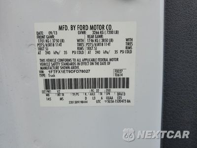 Zdjęcie 12 z 12 samochodu: 2013 FORD F150 SUPER CAB VIN:1FTFX1ET9DFD78027 - miniatura