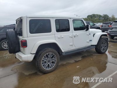 Trzecie zdjęcie samochodu z tyłu: 2024 JEEP WRANGLER HIGH ALTITUDE 4XE VIN:1C4RJXU66RW232866 - miniatura