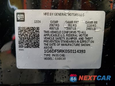 Zdjęcie 12 z 15 samochodu: 2025 CADILLAC CT4 PREMIUM LUXURY VIN:1G6DF5RK0S0114393 - miniatura