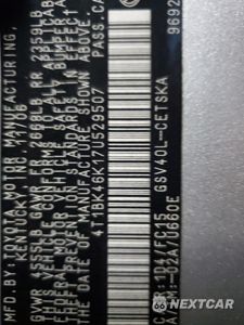 Zdjęcie 12 z 12 samochodu: 2007 TOYOTA CAMRY LE VIN:4T1BK46K17U529507 - miniatura