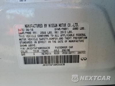 Zdjęcie 12 z 12 samochodu: 2016 INFINITI Q50 PREMIUM VIN:JN1EV7AP3GM304439 - miniatura