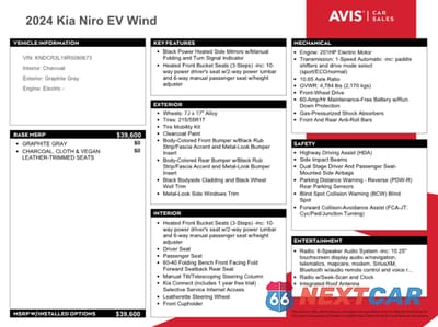 Zdjęcie 12 z 13 samochodu: 2024 KIA NIRO WIND VIN:KNDCR3L18R5080673 - miniatura