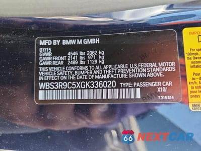 Zdjęcie 12 z 12 samochodu: 2016 BMW M4 VIN:WBS3R9C5XGK336020 - miniatura