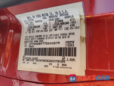 Zdjęcie 12 z 14 samochodu: 1996 FORD F250 VIN:1FTHX26F7TEB03879 - miniatura