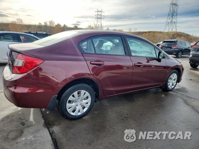 Trzecie zdjęcie samochodu z tyłu: 2012 HONDA CIVIC LX VIN:19XFB2F54CE105588 - miniatura