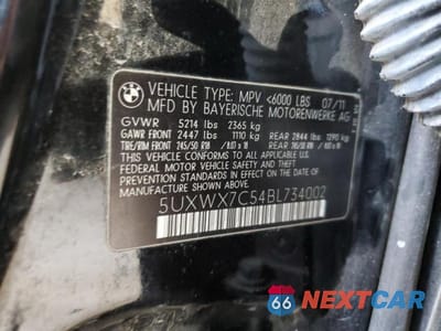 Zdjęcie 13 z 13 samochodu: 2011 BMW X3 XDRIVE35I VIN:5UXWX7C54BL734002 - miniatura