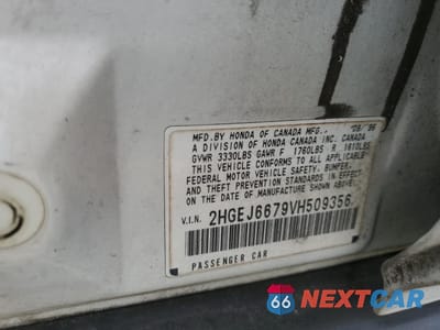 Zdjęcie 12 z 14 samochodu: 1997 HONDA CIVIC LX VIN:2HGEJ6679VH509356 - miniatura