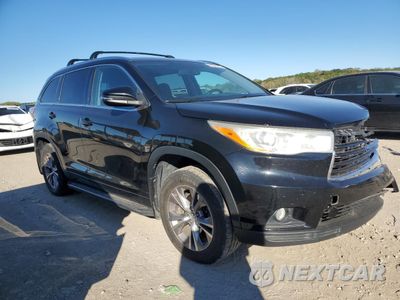Czwarte zdjęcie samochodu z boku: 2014 TOYOTA HIGHLANDER XLE VIN:5TDJKRFH8ES016273 - miniatura