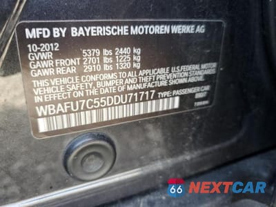 Zdjęcie 12 z 12 samochodu: 2013 BMW 535 XI VIN:WBAFU7C55DDU71717 - miniatura
