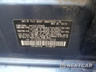 Zdjęcie 13 z 13 samochodu: 2016 SUBARU CROSSTREK PREMIUM VIN:JF2GPABCXG9274658 - miniatura