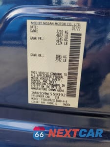 Zdjęcie 12 z 14 samochodu: 2022 NISSAN LEAF SV PLUS VIN:1N4BZ1CV9NC559392 - miniatura