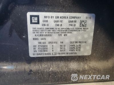 Zdjęcie 13 z 13 samochodu: 2016 BUICK ENCORE CONVENIENCE VIN:KL4CJBSB1GB599357 - miniatura