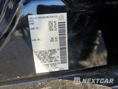 Zdjęcie 12 z 12 samochodu: 2022 NISSAN ALTIMA SR VIN:1N4BL4CV9NN304670 - miniatura