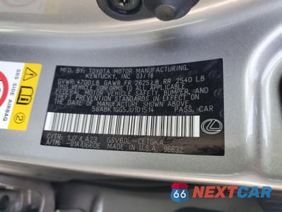 Zdjęcie 12 z 15 samochodu: 2018 LEXUS ES 350 VIN:58ABK1GG5JU101514 - miniatura