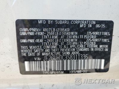 Zdjęcie 13 z 15 samochodu: 2025 SUBARU CROSSTREK PREMIUM VIN:JF2GUHDC3S8311336 - miniatura