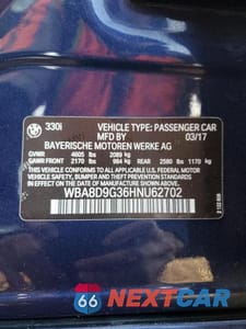 Zdjęcie 12 z 12 samochodu: 2017 BMW 330 XI VIN:WBA8D9G36HNU62702 - miniatura