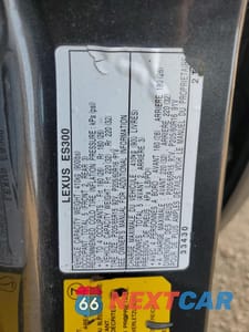 Zdjęcie 12 z 12 samochodu: 2000 LEXUS ES 300 VIN:JT8BF28G8Y5079368 - miniatura