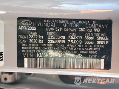 Zdjęcie 14 z 14 samochodu: 2022 HYUNDAI IONIQ 5 SE VIN:KM8KM4AB8NU095598 - miniatura